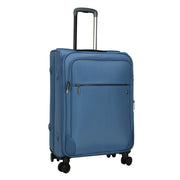 btL BTL-25-24SSBLUE 24-inch Recycled Nylon Softside Checked Upright Luggage, Blue Shadow