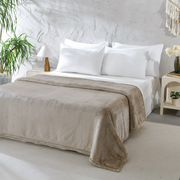 Mainstays MSF400686322013 Super Soft Plush Bed Blanket, Eco-Friendly Polyester Velvet, Gray, King