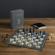 WS Game Company Chess Vintage Bookshelf Edition Board Game with Wooden Pieces and Full-Sized Folding Board, Ages 9+, 41414