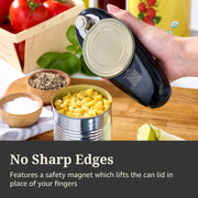 Farberware Soft Grips Hands-Free Battery Operated Electric Can Opener, Cordless Black, 5337474