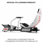 Playseat Formula Instinct F1 Edition Racing Cockpit, Ergonomic Support, Lightweight Reinforced Frame, Aluminum X-Adapt System, White
