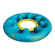 O'Brien 8 Person Floating Party Lounge, Heavy-Duty 18-Gauge PVC, 126-Inch Diameter, Mesh Seats with Backrests and Armrests, Built-In Cup Holders, Tie-Off Points, 2251567