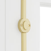 Signature Hardware Odette 72 Inch Tall Window Cremone Security Bolt, Polished Nickel, Solid Brass