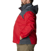 Columbia Glennaker Lake Rain Jacket for Men - Mountain Red/Graphite - 4XL