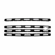 Coast To Coast Grille Insert Overlay, Gloss Black, Four-Piece with Logo Cutout, for 2020-2021 Chevrolet Silverado 3500 HD