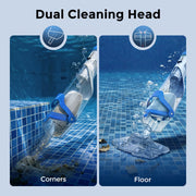 Syvio 40W Cordless Handheld Pool Vacuum Cleaner, 18.5 GPM Suction, 75 Min Runtime, 2 Hr Fast Charging, Blue, 87.5 in Telescopic Pole, SY-PC18H-WM-2925