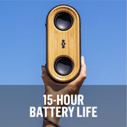 House of Marley Get Together 2 Mini Portable Speaker with Wireless Bluetooth Connectivity, Signature Black
