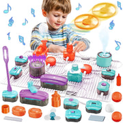 UUSUOO Circuit Board DIY Electronics Exploration Kit, 45 Pieces, STEM Educational Science Toy for Kids Ages 5-12