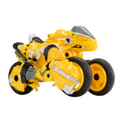 MGA Entertainment Armorsaurs Evolver Blaze 2-in-1 Transforming Yellow Raptor to Vehicle Toy, Multi-Step Conversion, Ages 6+, 7.2 in