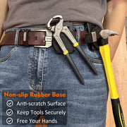 MUTUACTOR Tool Holster Belt Clip, Heavy-Duty Magnetic Tool Holder with Non-Slip Clip for Belts up to 2.04 in, Dual Locking Mechanisms, Durable Construction