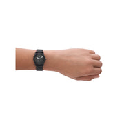 Skechers Rosencrans Mini Quartz Analog Women's Watch, Black Silicone Strap, White Hands, SR6028W
