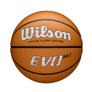Wilson Caitlin Clark EVO NXT 3951 Indoor Basketball, Micro-Touch Composite Leather, Orange, Size 6, 28.5 in