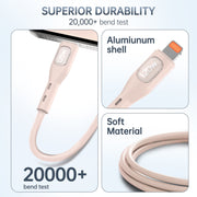 cshidworld Lightning Charger Cable 3 Pack 6 ft, Purple Blue Pink