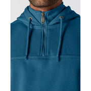 Carhartt Men's Paxton 1/4 Zip Sweatshirt, Heavyweight Rain Defender, Dark Tranquil Blue Heather, X-Large, 100617HT0-XL