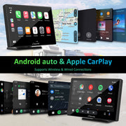 Carpuride 901PRO Car Stereo 9-Inch HD IPS Touchscreen with Dual Bluetooth, Wireless and Wired Apple CarPlay, Android Auto
