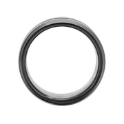 Brilliance Fine Jewelry TG5721/11 Men's Black Tungsten Grooved Men's Ring, 11