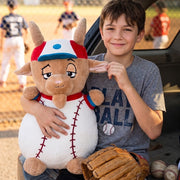 Ready to Hug Sport GOAT Baseball Plush, 24-Inch, Multicolor, Ultra-Soft Polyester