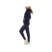 White Mark Adjustable Waist 2-Pc. Track Suit - NAVY SMALL