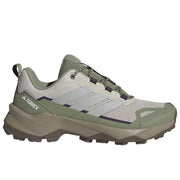 Adidas Terrex Skychaser AX5 Women's Hiking Shoes, Lightweight Trail Sneakers, Wonder Alumina Grey Tent Green, JQ2227