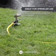 HydroTech FlatJacket 5/8 in. Dia x 100 ft. Flexible Garden Hose, Ultra-Lightweight, Patented Force-Control Technology, Yellow, 5617C3