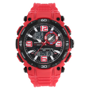 Armitron 20/5270REDCT Unisex Sport Red Round Watch, Red