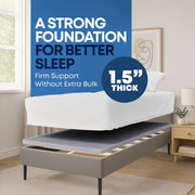 Continental Sleep BSva-33 Premium 38mm Split Wood Bunkie Board Twin Size Bed Support 2-Piece Under Mattress