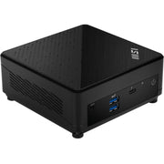 MSI Cubi 5 12M Mini PC, Intel Core i5-1235U, 16GB DDR4 RAM, 256GB SSD, WiFi 6E, Bluetooth 5.2, Dual LAN, Thunderbolt 4, HDMI, Black