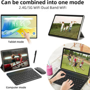 IWEGGO CP20 Android 14 Tablet 10 inch, 8GB RAM+64GB ROM+1TB Expend Tableta, 1.8Ghz Quad-core Processor, Black