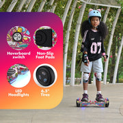 Tcdjtc LBW12A Electric Scooter with Bluetooth Speakers, Unicorn