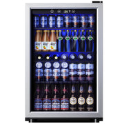Simzlife BR-145 150 Can Beverage Refrigerator Cooler, 4.5 Cu.Ft, Silver