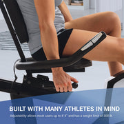 XTERRA SB250 Recumbent Exercise Bike, 24-Level Magnetic Resistance, 13.5 lb Flywheel, 5.5