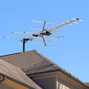 Five Star Outdoor TV Antenna, Multidirectional Yagi Design, 12 dB Gain, Silver, 40 ft Cable, 5812NKJ-FSA-HYW