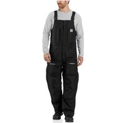 Carhartt Yukon Extremes Loose Fit Insulated Work Utility Overalls, Black, Medium, 500-Denier Cordura Nylon, 150g Thinsulate, 104461-N04