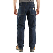 Carhartt Relaxed Straight Rugged Flex Double-Front Denim Dungarees for Men - Erie - 31x32