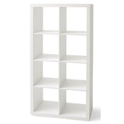 Hometrends BH61100005913WH 8 Cube Bookcase Organizer in White, 56''
