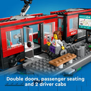 LEGO 6470812 City Downtown Streetcar and Station Toy Train Set 60423