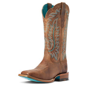 Ariat Frontier Tilly Womens Western Boots, Full-Grain Leather, Rodeo Tan, Square Toe, 12