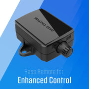 Jensen JW6A Underseat Amplified Subwoofer, 600-Watt Class D Amplifier, Compact 6-Inch Slim Design