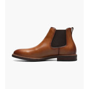 Florsheim Anthem Plain Toe Chelsea Boot, Saddle Tan Leather, Men's 11 M, 13429-257