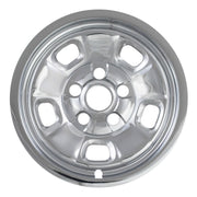 CCI IMPOSTOR Automotive Hubcaps, 17 Inch 5 Slotted Spoke Chrome-Plated Snap-On Wheel Covers Set of 4 IWCIMP88X