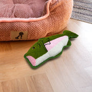 Vibrant Life Tough Buddy Trout Dog Toy, Durable Chew Level 4, Green, Plush, Eco-Friendly Materials