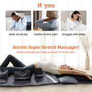 Ikristin JH-CD9 Full Body Massage Mat with 3D Airbags Stretching, Back Massager Pad with Heat, King