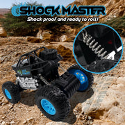 USA Toyz Wild Crawler RC Monster Truck, Off-Road 4x4 Rock Crawler, High Suspension, Blue