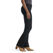 Lee Women's Legendary Bootcut Jeans, Mid Rise, Regular Fit, Black Wash, Size 4, 32 Inseam, 3522501