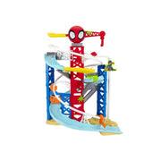 Jazwares Marvel Spidey and His Amazing Friends Construction Zone Chaos Track Set, Dual Race Tracks, Zip Line Action, Multicolor, Ages 3+