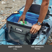 RTIC RTIC30SP-BlueGrey 30 Can Soft Pack Cooler, Leakproof Ice Chest Cooler, Blue/Grey