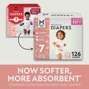Premium Baby Diapers, Size:7 - 126 ct., 41+ lbs - Premium Quality