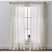Better Homes & Gardens Specialty Stitch Curtain Panel, Semi-Sheer Vertical Stitch, Soft Silver, 50 in W x 108 in L, BHD274021717092