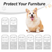 Smiry Waterproof Dog Couch Cover, Reversible Furniture Protector for Pets, Taupe Beige, 30x70 in
