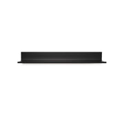 Hangman No Stud Floating Shelf, 24 in, Black Aluminum, Patented Cleat System, Level and Hardware Included, WM-L24B
